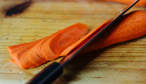Bias Slicing carrots