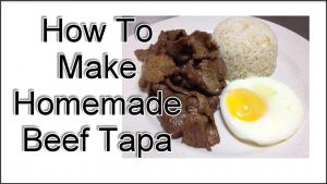 Homemade Beef Tapa