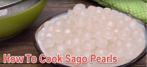 Cook Sago Pearls