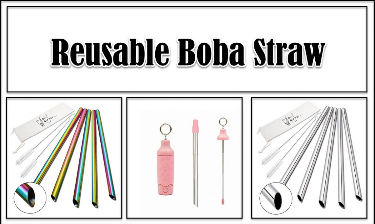 5 Pcs 10 Reusable Boba Straws & Smoothie Straws - Rainbow Colors & Angled  Tips, 0.5 Wide