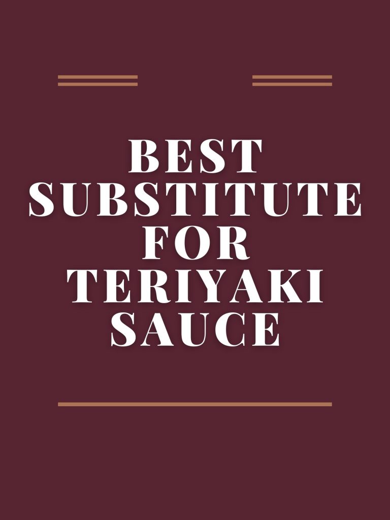 5 Best Substitute for Teriyaki Sauce