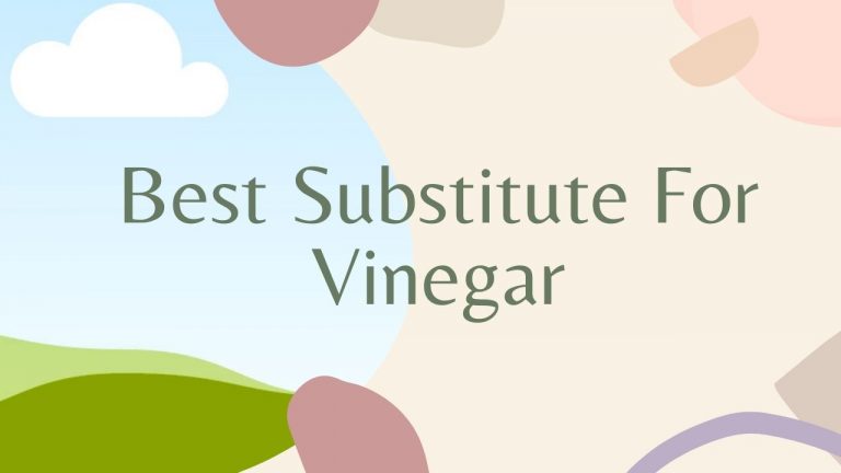 8 Best Substitute For Vinegar