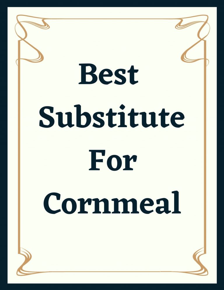 11 Best Substitute For Cornmeal