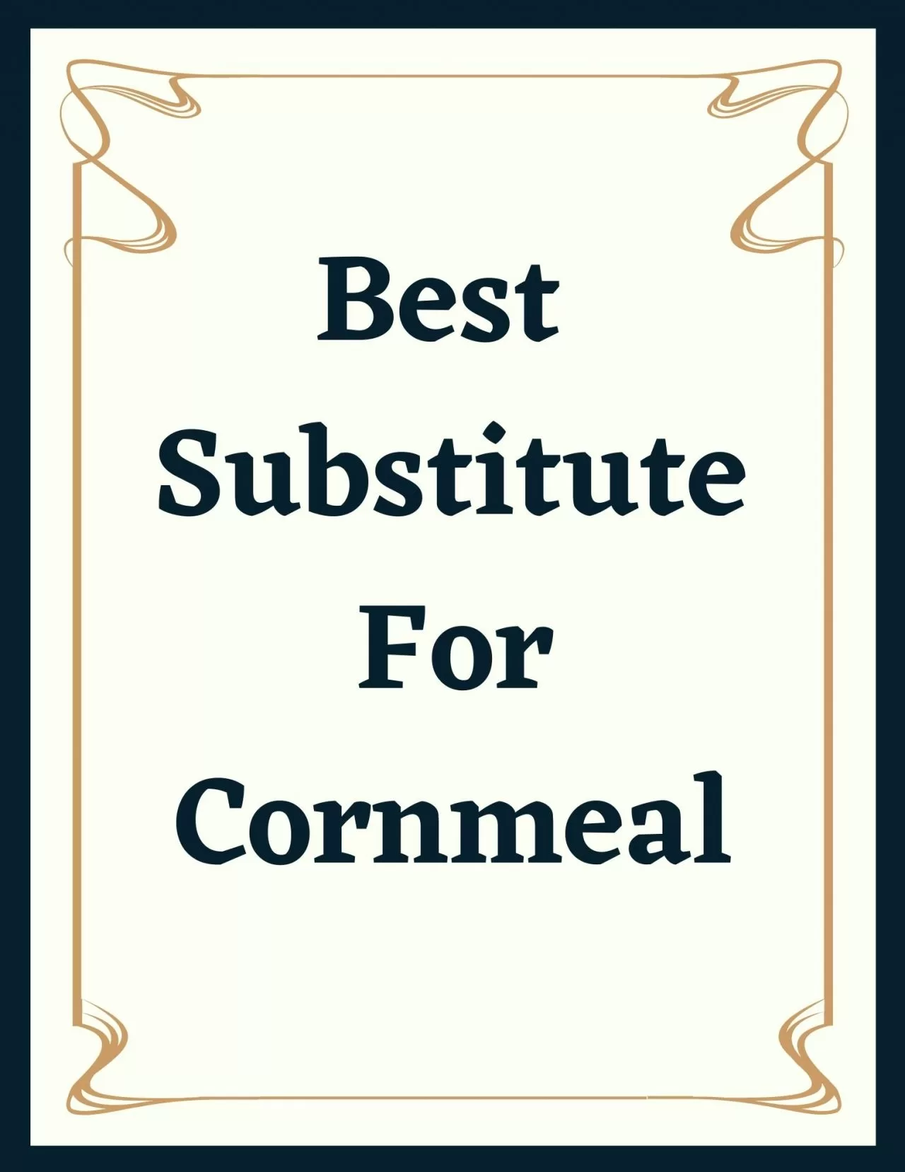 substitute for cornmeal