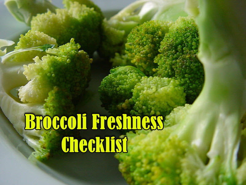 Broccoli Freshness Checklist