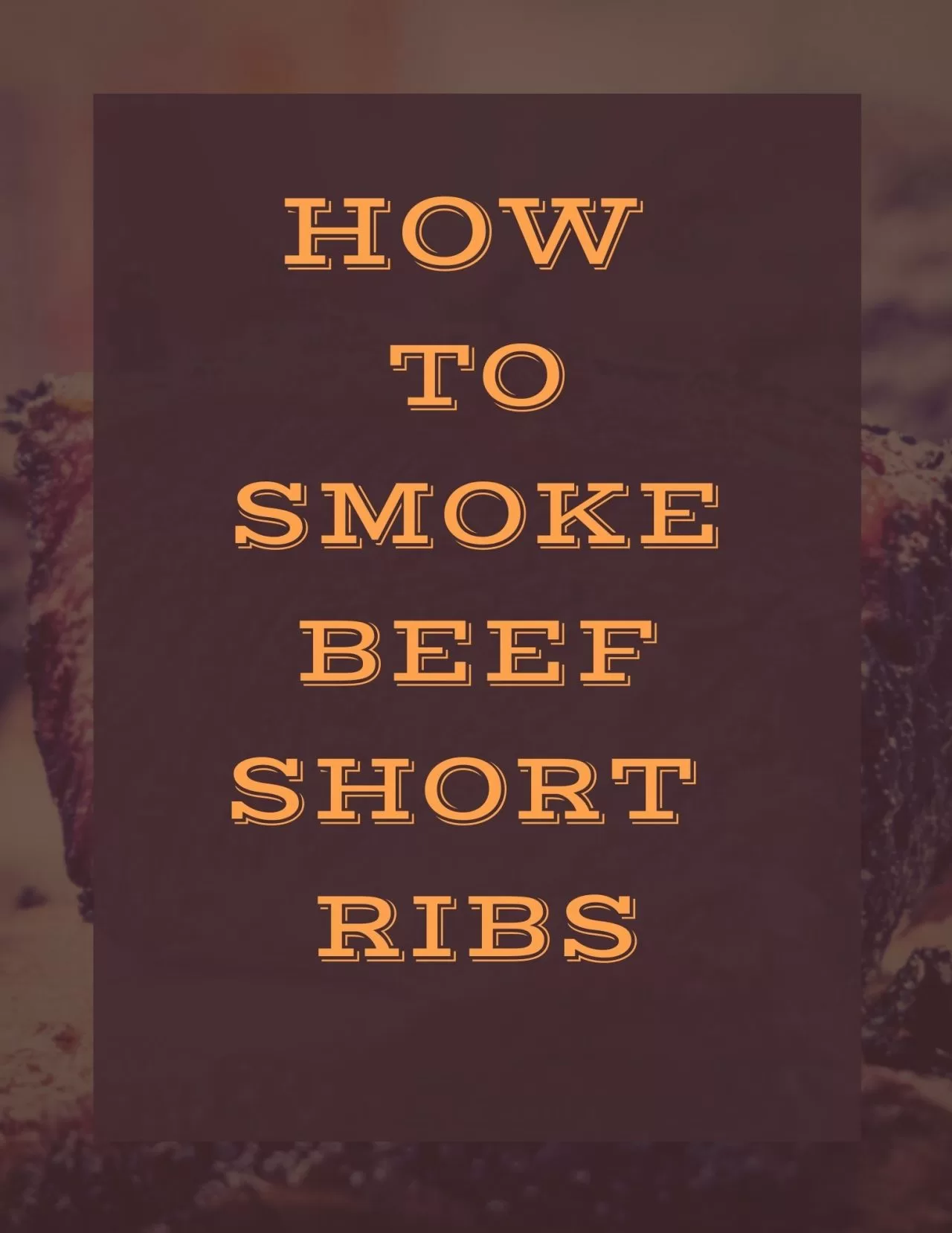 smoked beef short ribs