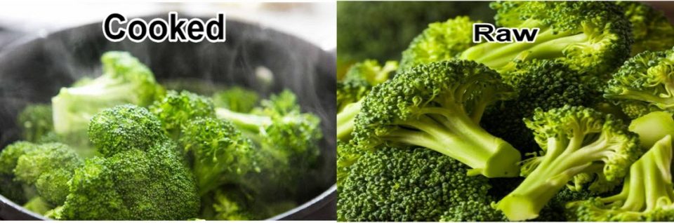 cook broccoli or eat it raw