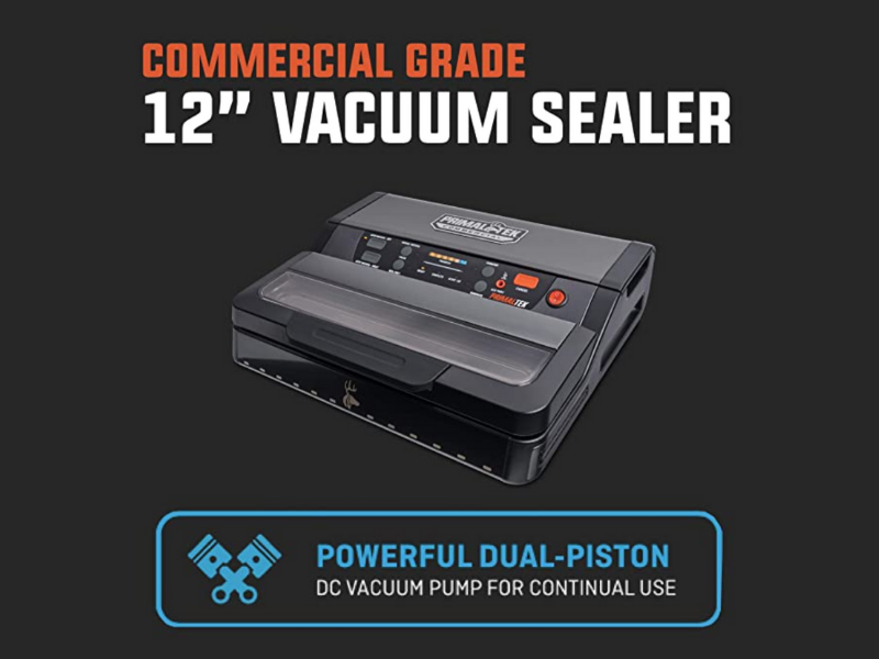 PrimalTek Vacuum Sealer's commercial grade capabilities