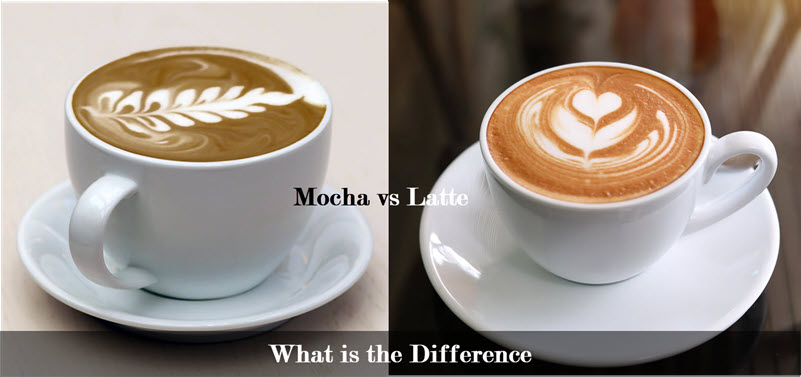 difference between mocha and latte