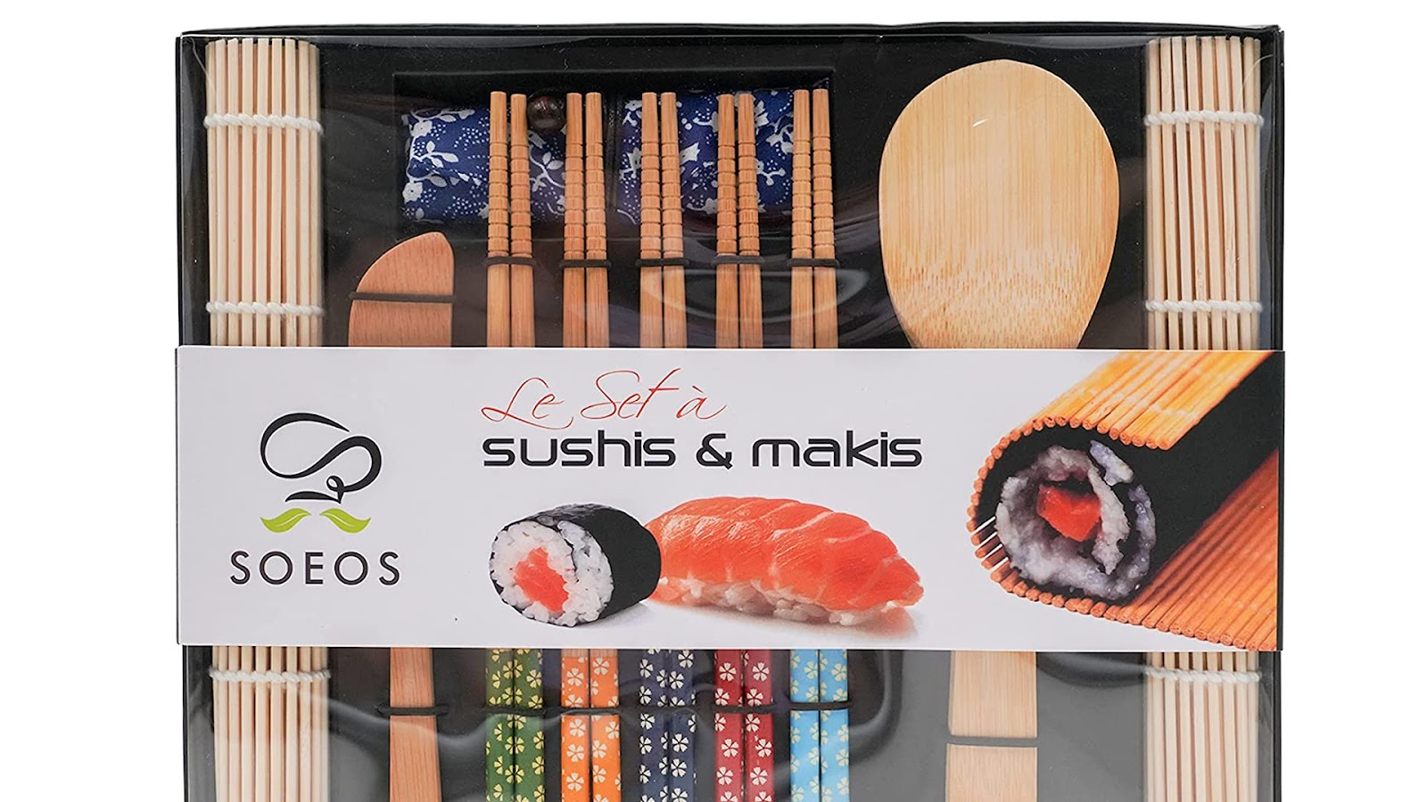 Soeos Beginner Sushi Making Kit 10 Piece, Complete Bamboo Sushi Kit, Sushi  Making Gift Set