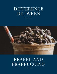 frappe vs frappuccino