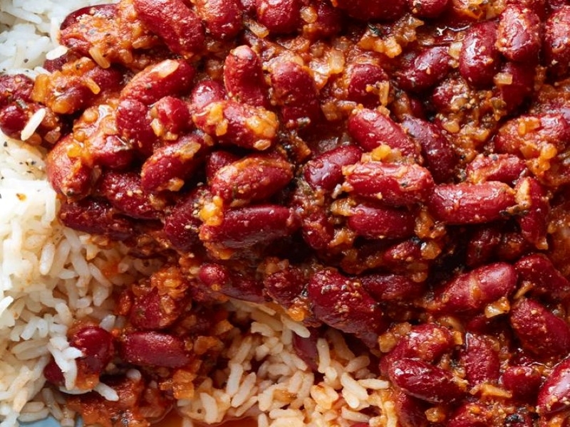 Latin American-Style Red Beans And Rice Recipe