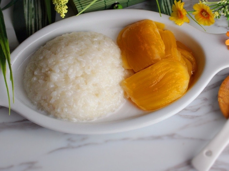 Khao Niaow Mak Muang or Laos Mango Sticky Rice
