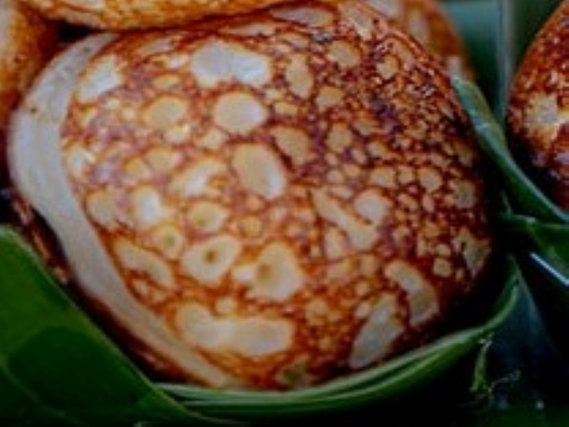 Khao Nom Kok or Lao Coconut Cakes