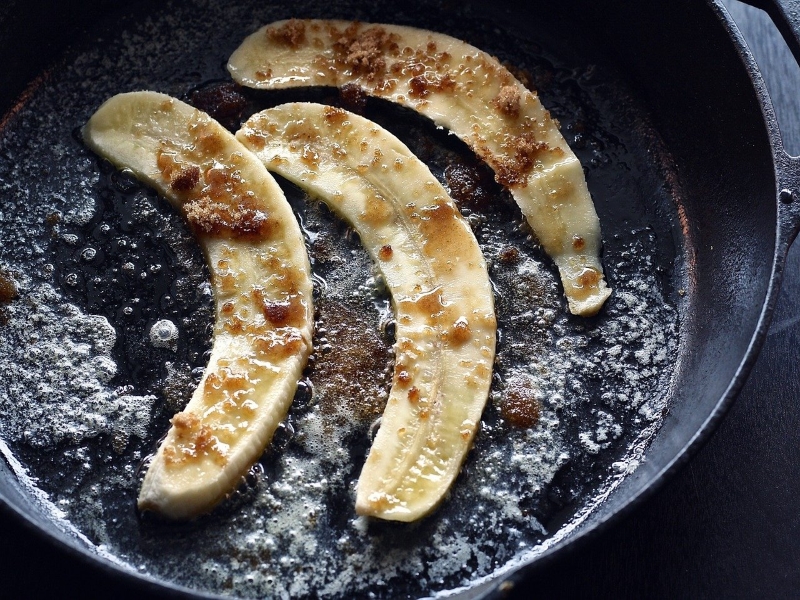 Jeun Kuay or Lao Fried Sweet Bananas