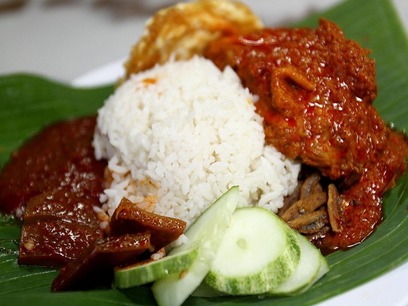 Nasi Lemak Or Singaporean Coconut Milk Rice