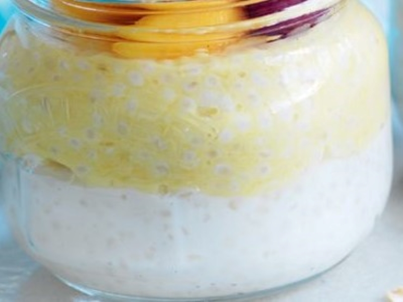 Thai Mango Coconut Pudding