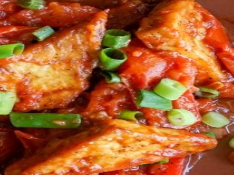 Vietnamese Tofu in Tomato Sauce
