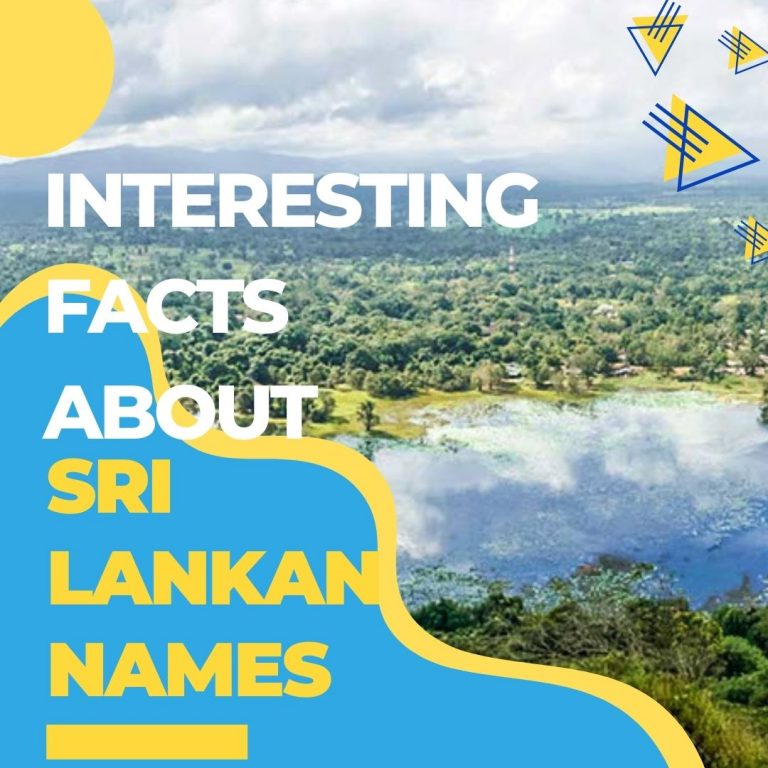 Interesting Facts About Sri Lankan Names