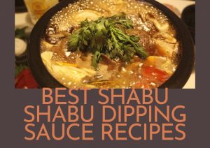 shabu shabu dipping sauce