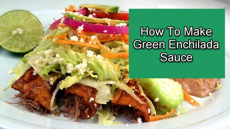 How To Make Green Enchilada Sauce