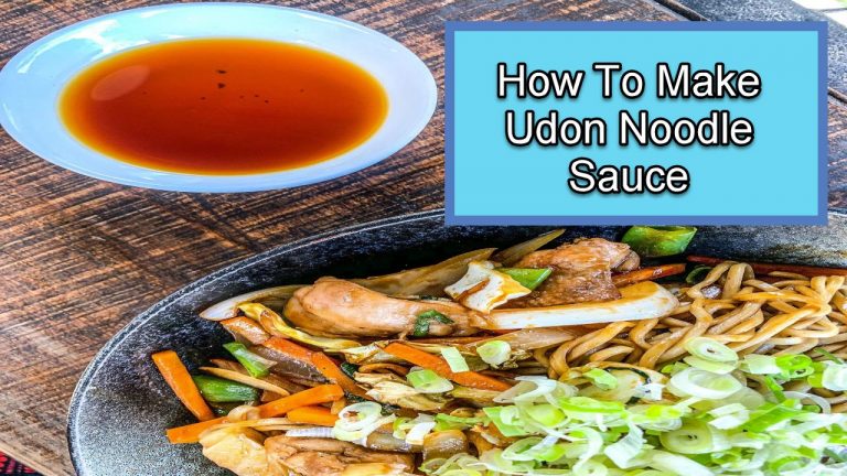 How To Make Udon Noodle Sauce