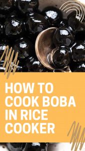 How To Cook Boba In Rice Cooker