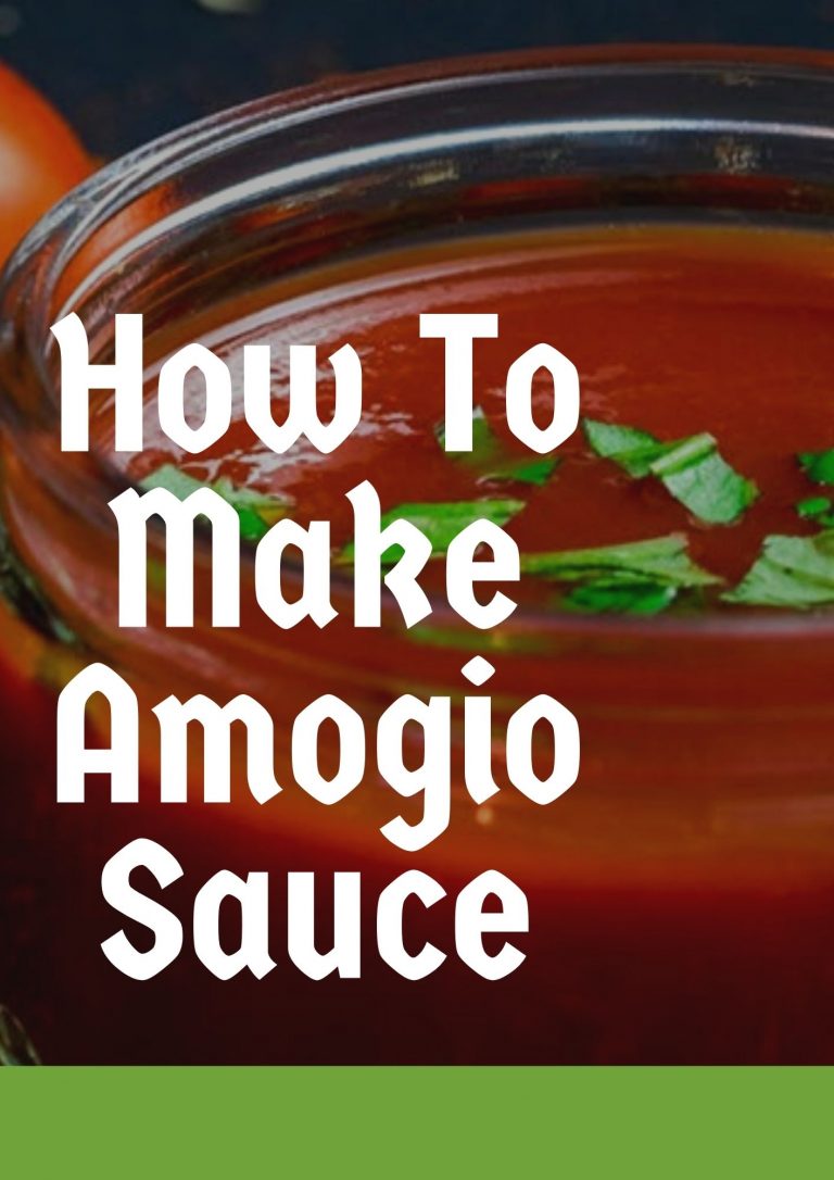 How To Make Amogio Sauce