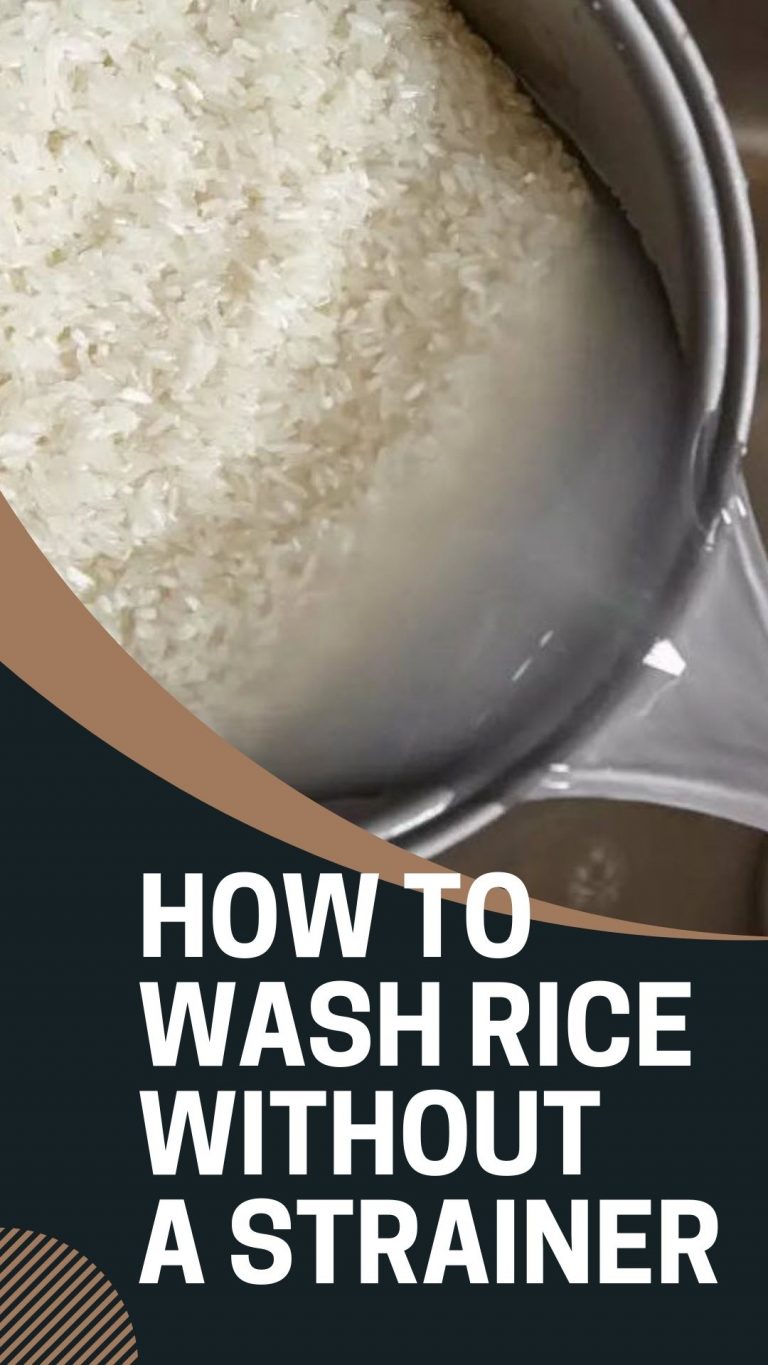How To Wash Rice Without A Strainer