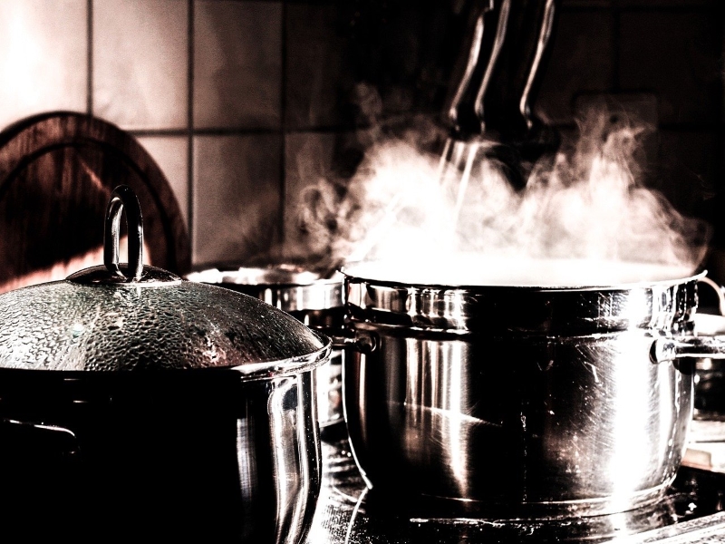 Tonkostu Broth On Stovetop