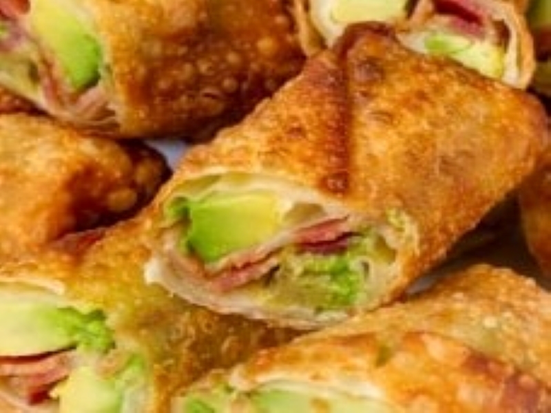 Avocado Bacon Egg Rolls