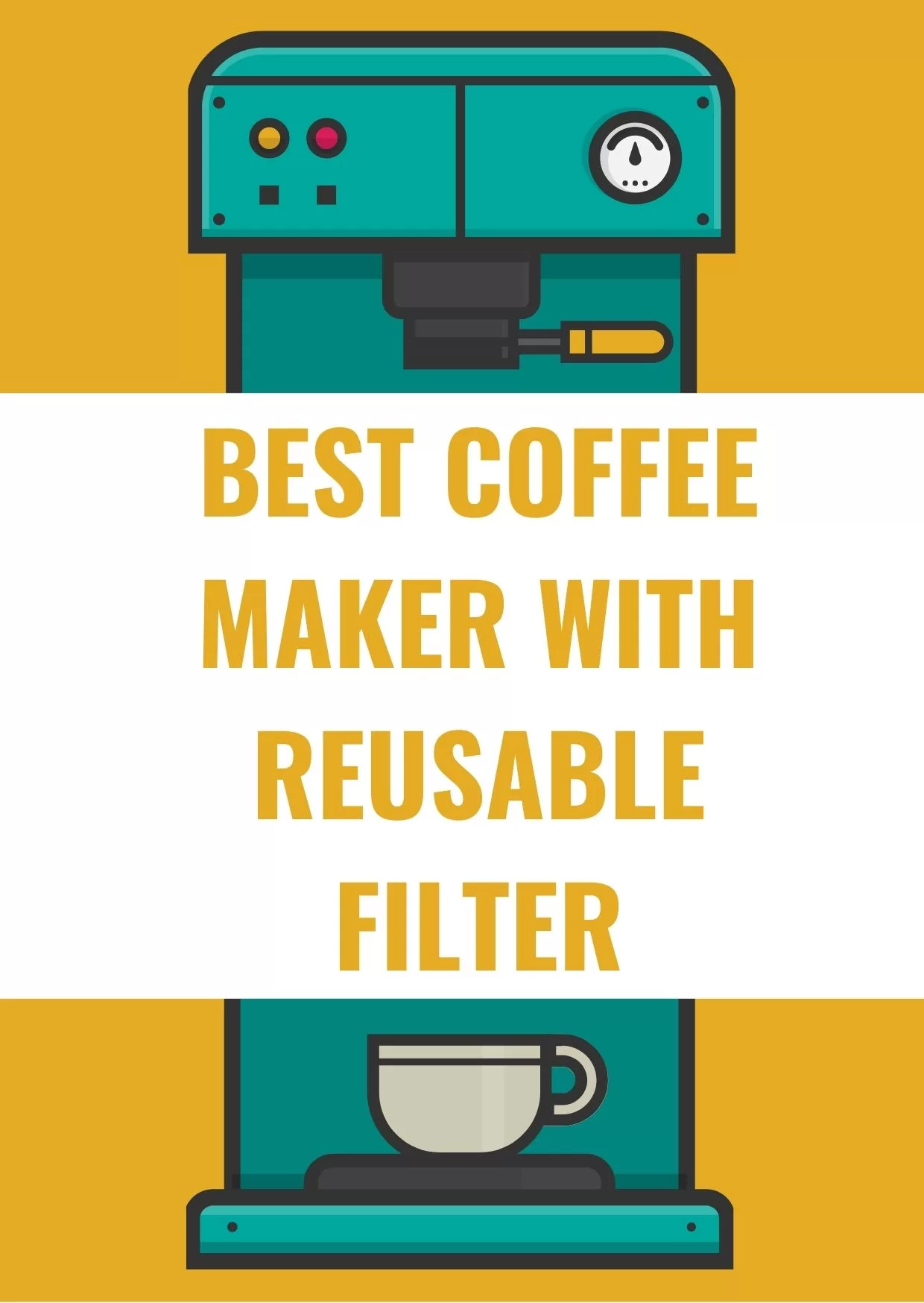 Coffee maker with reusable filter