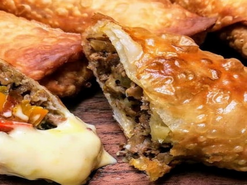 Philly Cheesesteak Egg Rolls