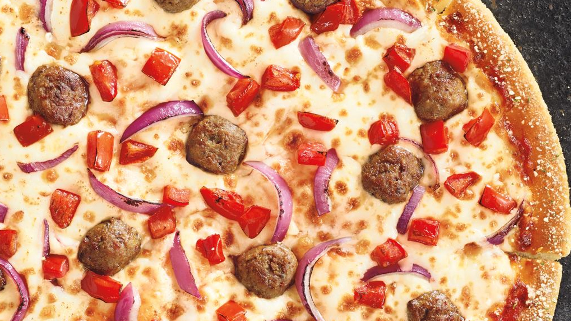 Old-fashioned Meatball Pizza