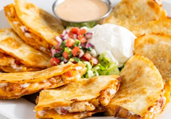 Bacon Ranch Chicken Quesadillas