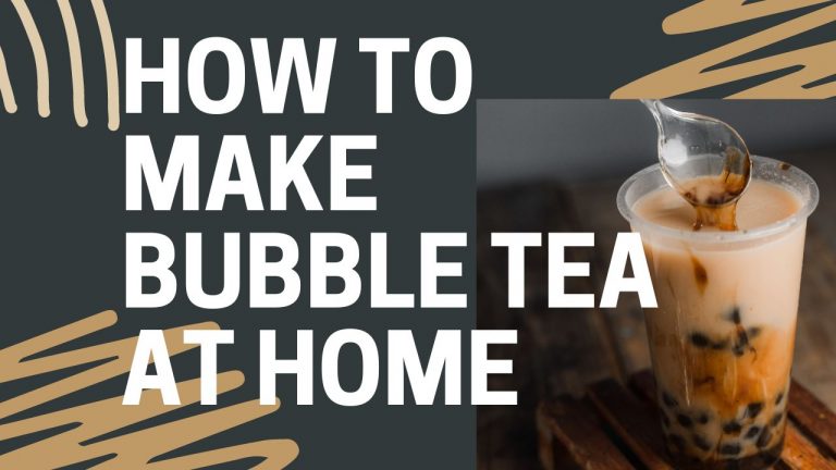 How To Make Bubble Tea At Home