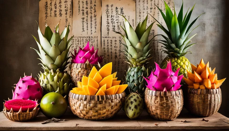 Tropical fruit at LungDam Oriental Market Inc.