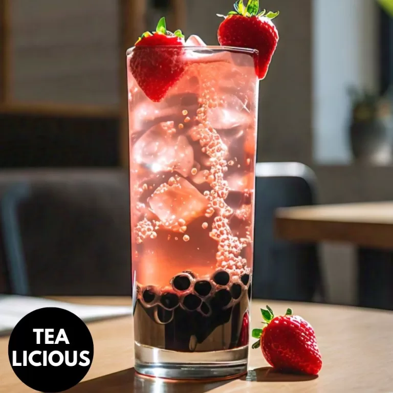 Strawberry Soda with Boba: A Sweet and Chewy Delight