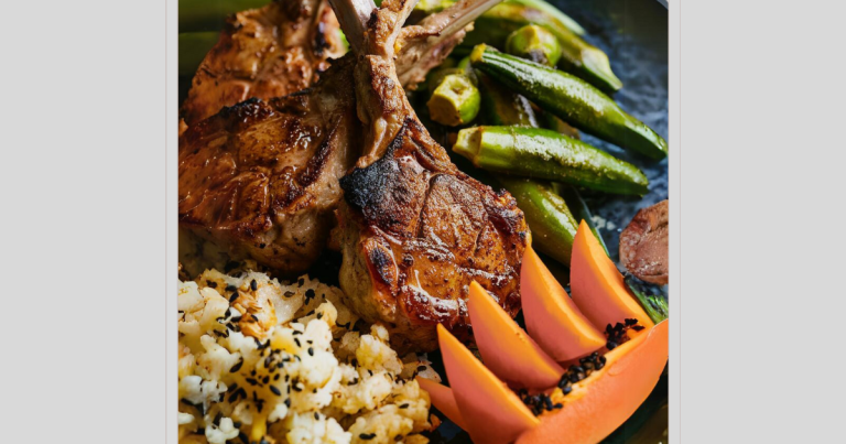 Grilled Lamb & Summer Veggies