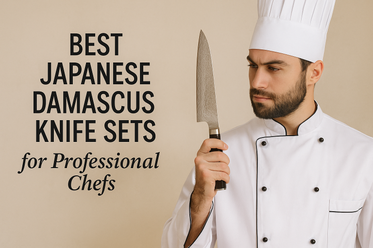 5 Best Japanese Damascus Knife Sets for Professional Chefs