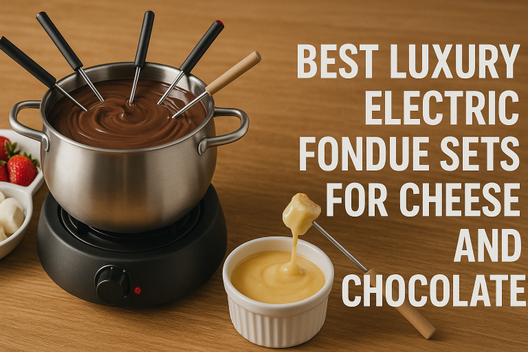 5 Best Luxury Electric Fondue Sets for Cheese and Chocolate