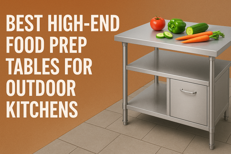 5 Best High-End Food Prep Tables for Outdoor Kitchens