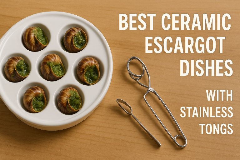 5 Best Ceramic Escargot Dishes with Stainless Tongs