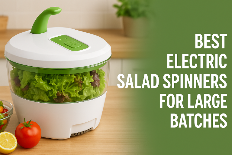 5 Best Electric Salad Spinners for Large Batches